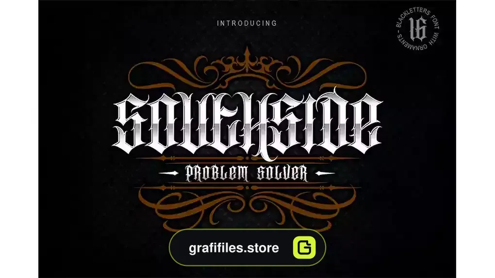 فونت انگلیسی تاتو SOUTHSIDE | EXTRA BONUS