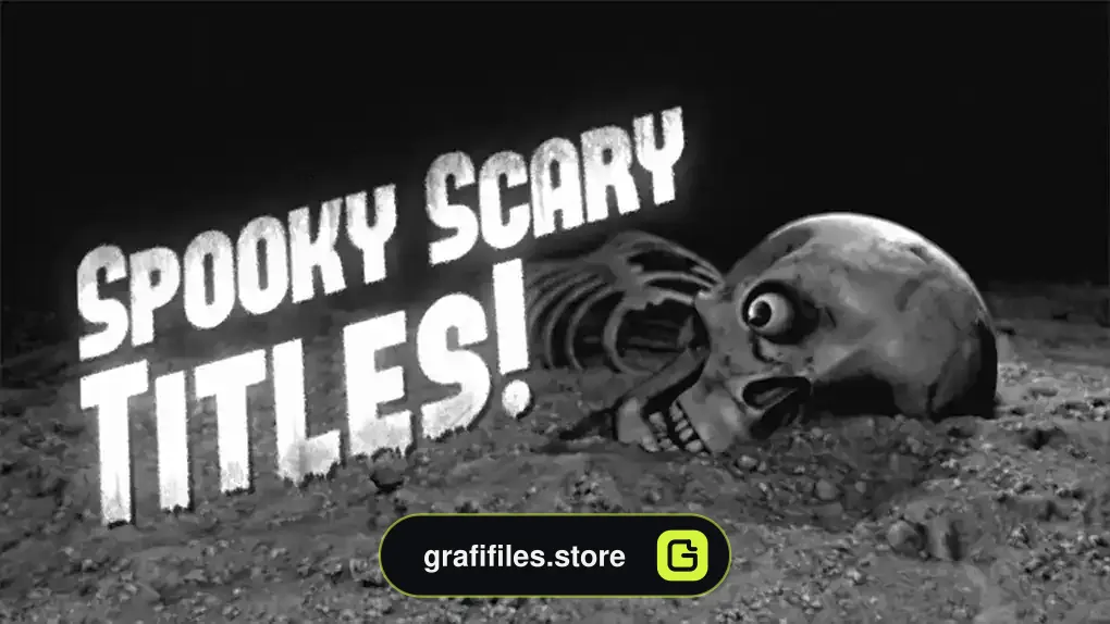 پروژه افترافکت تایتل ترسناک Spooky Scary Titles