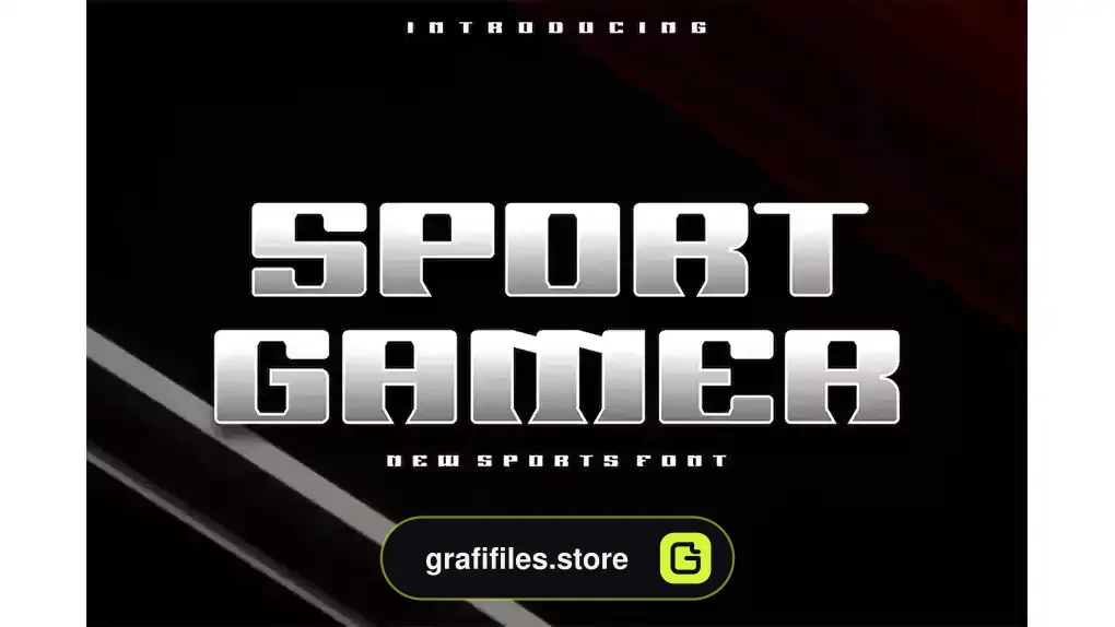 فونت انگلیسی گیمینگ Sport Gamer Font