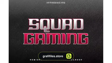 فونت انگلیسی گیمینگ Squad Gaming