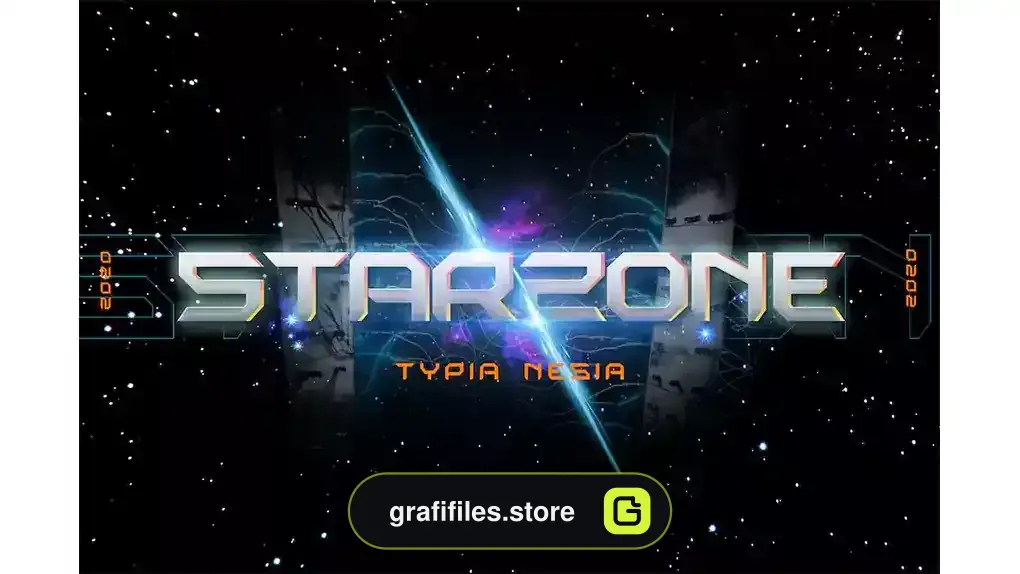 فونت انگلیسی گیمینگ Starzone - SciFi Game Font