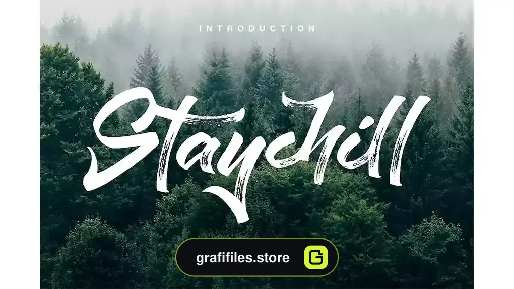 فونت انگلیسی دست نویس Staychill Brush Font