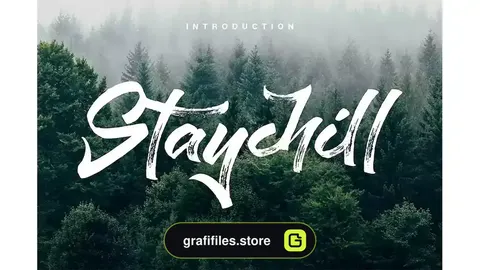 فونت انگلیسی دست نویس Staychill Brush Font
