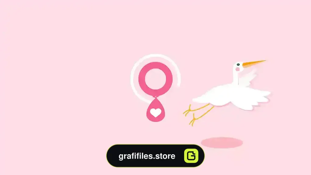 پروژه افترافکت افتتاحیه تولد Stork - Baby Birthday Opener