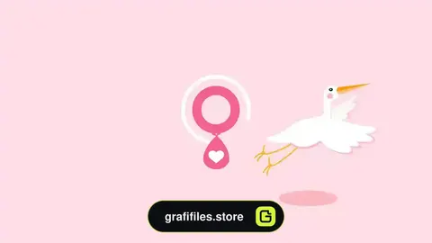 پروژه افترافکت افتتاحیه تولد Stork - Baby Birthday Opener