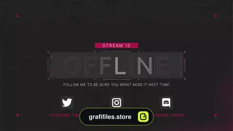 پروژه افترافکت اجزای استریم Streaming Pack