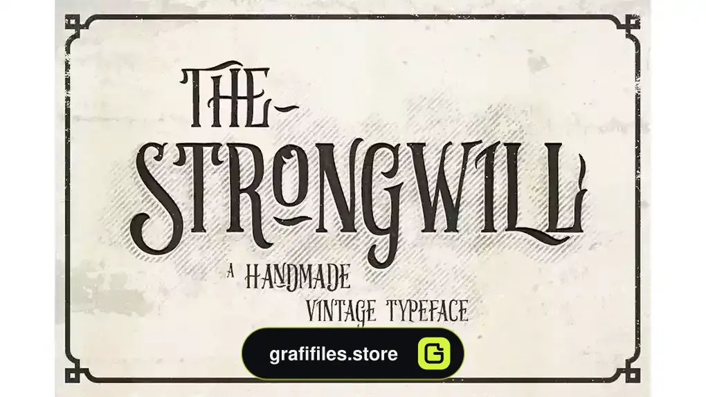 فونت انگلیسی کلاسیک Strongwill Typeface