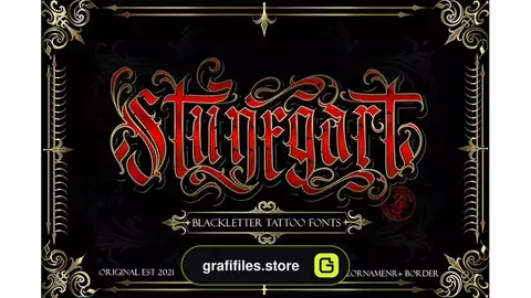 فونت انگلیسی تاتو Stunegart blackletter