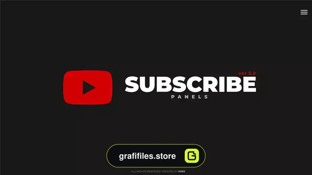 پروژه افترافکت پنل سابسکرایب یوتیوب Subscribe Panels