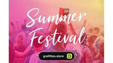 فونت انگلیسی دست نویس Summer Festival Typeface
