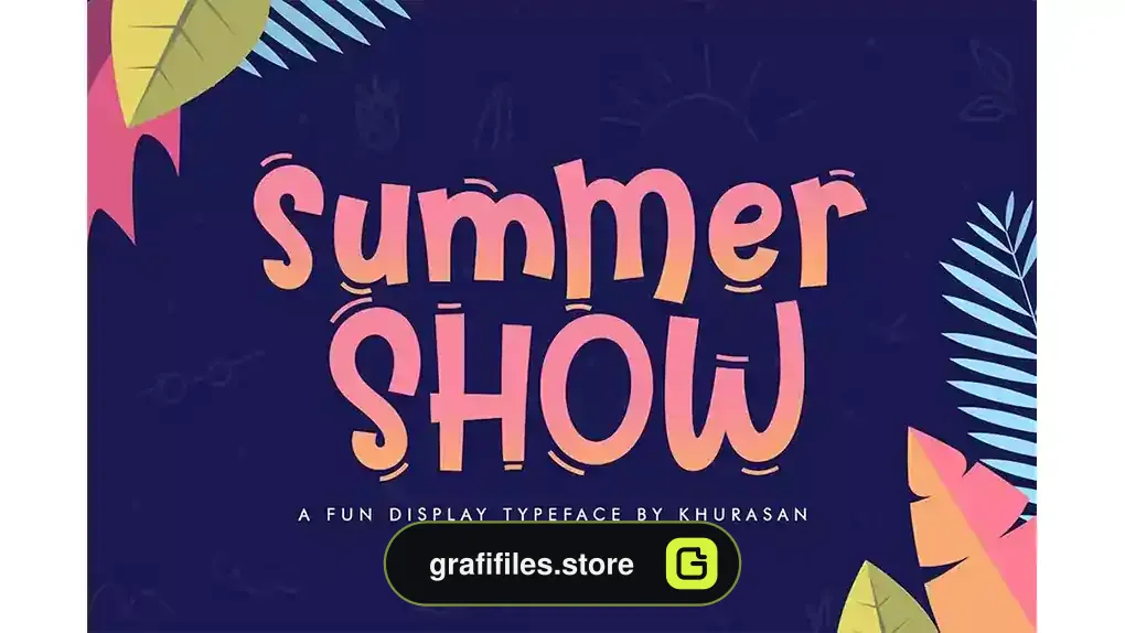فونت انگلیسی فانتزی Summer Show