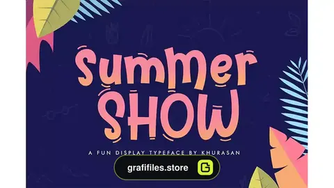 فونت انگلیسی فانتزی Summer Show