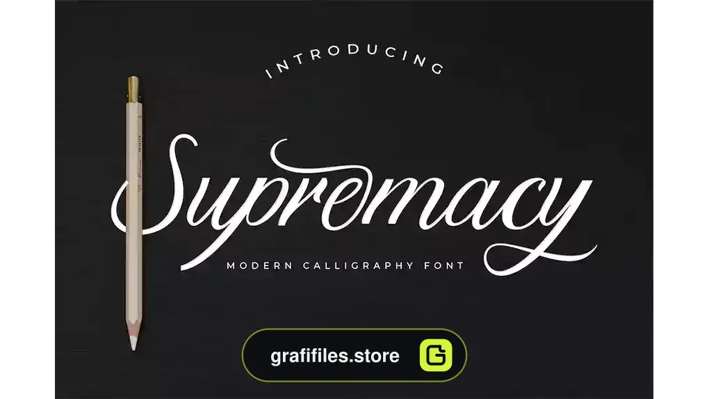 فونت انگلیسی دست نویس Supremacy Script Font