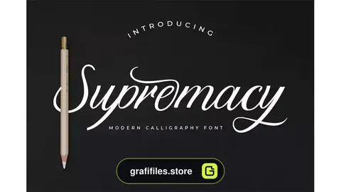 فونت انگلیسی دست نویس Supremacy Script Font