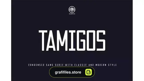 فونت انگلیسی مدرن Tamigos
