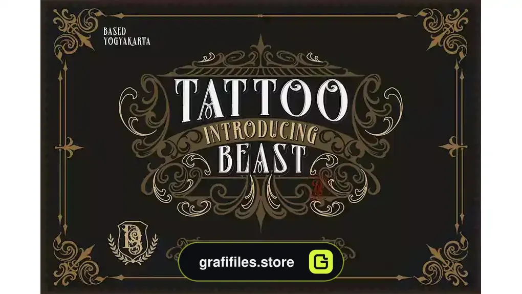 فونت انگلیسی تاتو Tattoo Beast