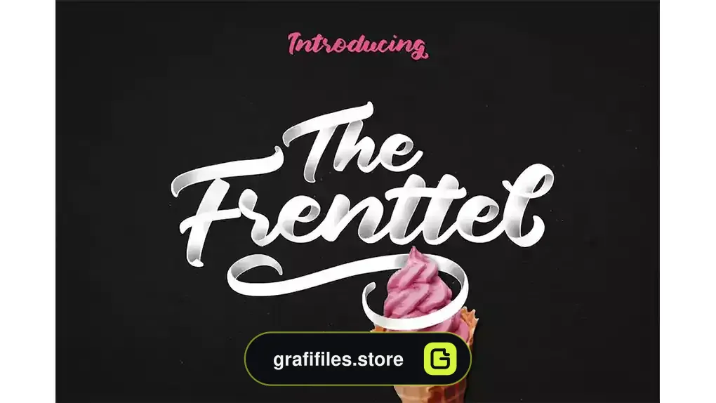 فونت انگلیسی دست نویس The Frenttel