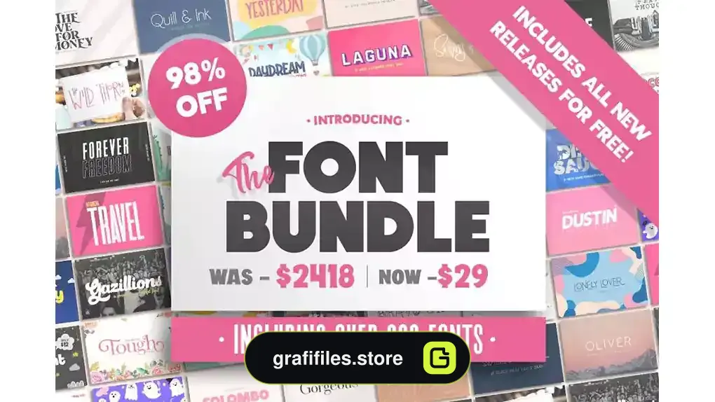 فونت انگلیسی The HUGE Font Bundle