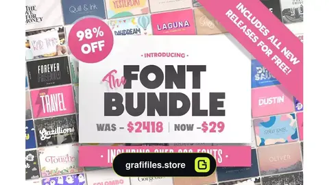 فونت انگلیسی The HUGE Font Bundle