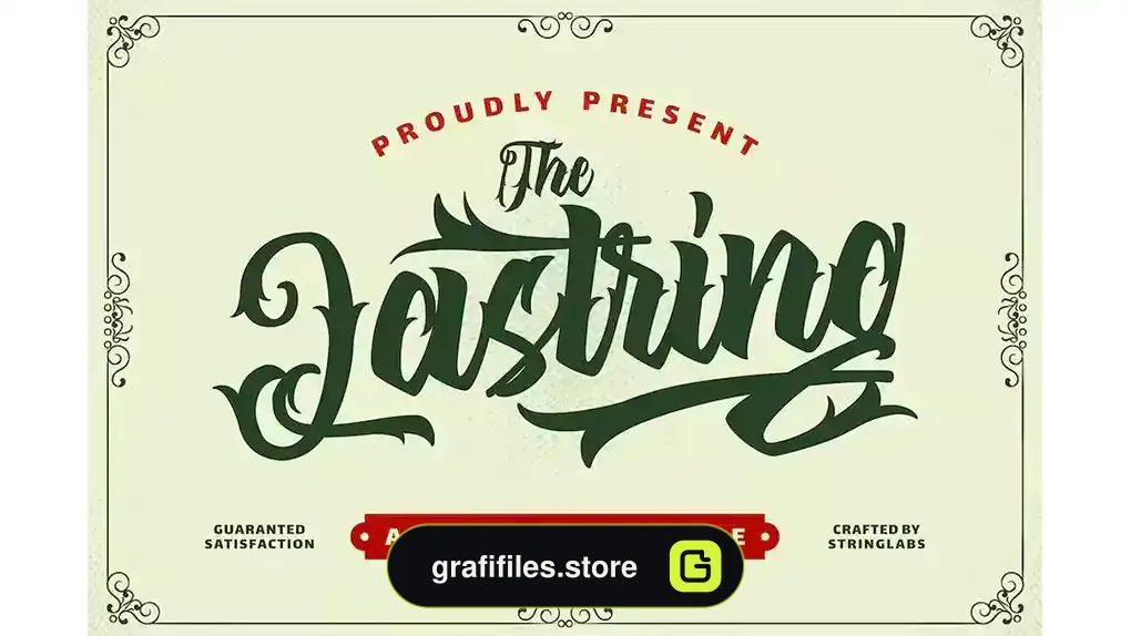 فونت انگلیسی تاتو The Lastring - Tattoo Script Font