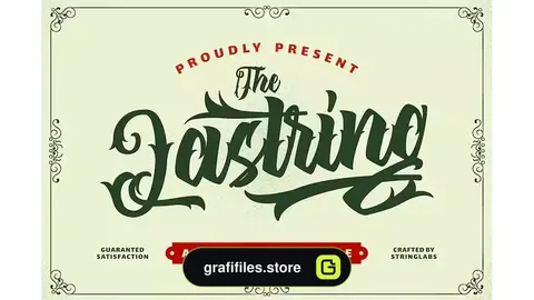 فونت انگلیسی تاتو The Lastring - Tattoo Script Font