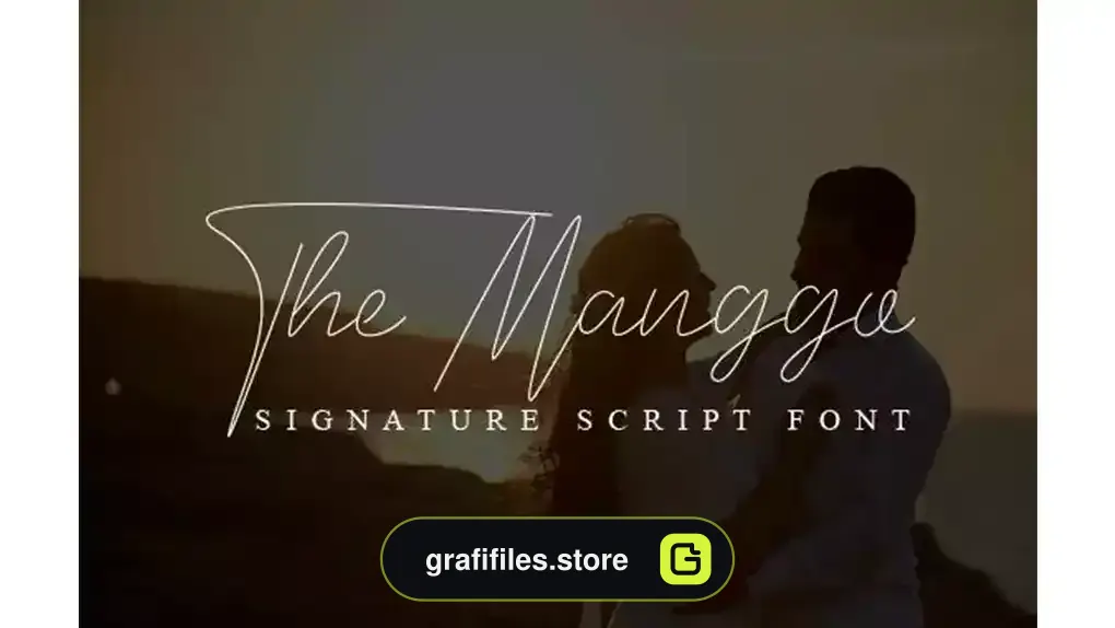 فونت انگلیسی دست نویس The Manggo Font