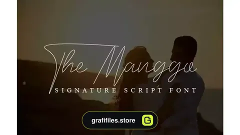 فونت انگلیسی دست نویس The Manggo Font