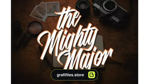 فونت انگلیسی دست نویس The Mighty Major Font