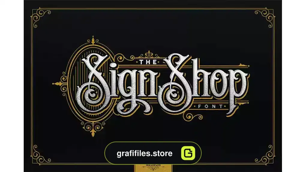 فونت انگلیسی تاتو The Sign Shop