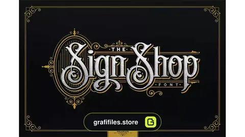فونت انگلیسی تاتو The Sign Shop