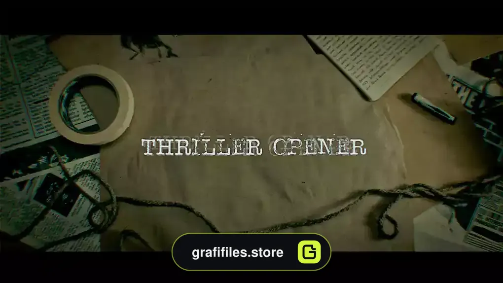 پروژه افترافکت افتتاحیه تریلر ترسناک Thriller Opener 4K