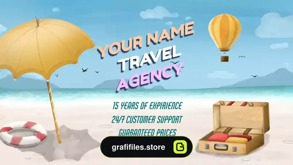 پروژه افترافکت تیزر تبلیغاتی آژانس مسافرتی Travel Agency Promo 3