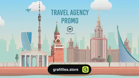 پروژه افترافکت تیزر تبلیغاتی آژانس مسافرتی Travel Agency Promo 2