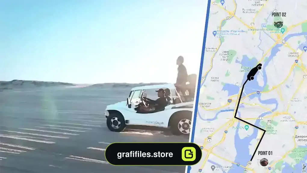 پروژه افترافکت نقشه سفر Travel Map Sidebars