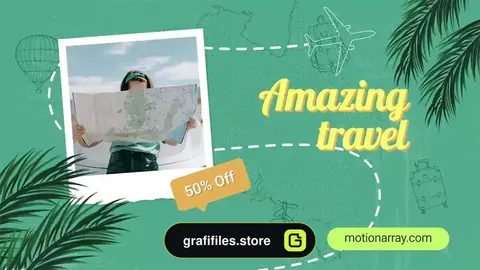 پروژه افترافکت تیزر تبلیغاتی آژانس مسافرتی Travel Promo