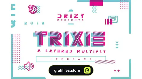 فونت انگلیسی هندسی TRIXIE