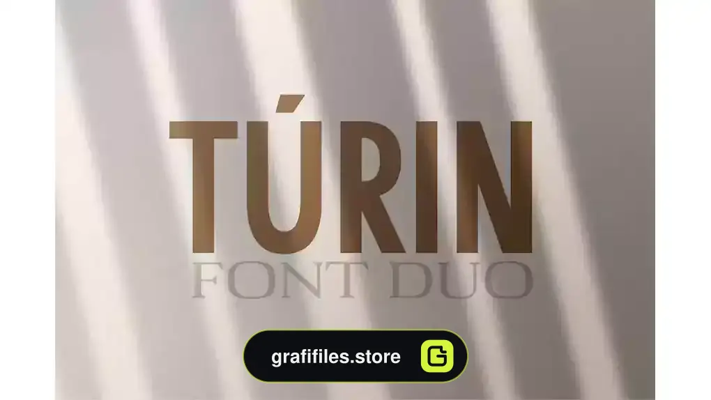 فونت انگلیسی Turin - Sans-Serif & Serif Duo