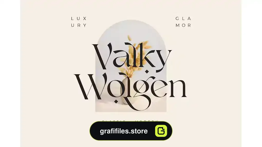 فونت انگلیسی Valky Classic Modern Typeface