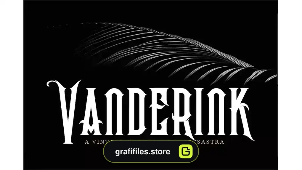 فونت انگلیسی تاتو Vanderink