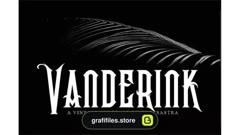 فونت انگلیسی تاتو Vanderink