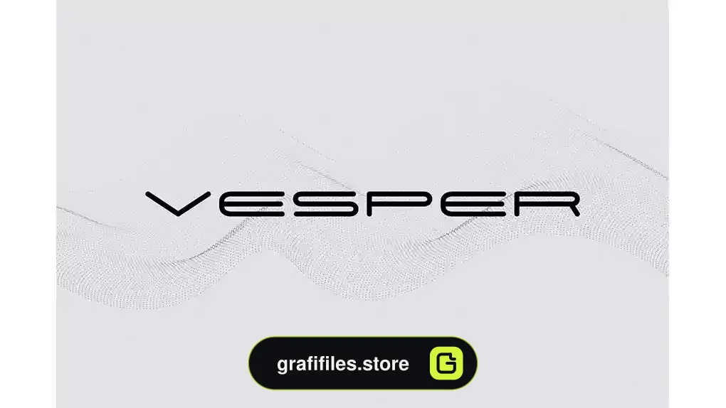 فونت انگلیسی هندسی Vesper