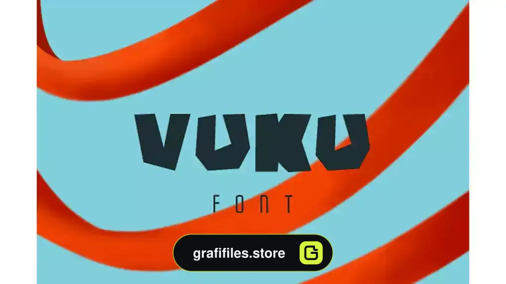 فونت انگلیسی گرافیکی Vuku Font