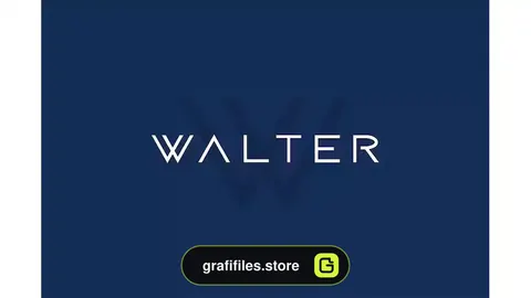 فونت انگلیسی مدرن WALTER - Modern / Techno / Sci-Fi Typeface