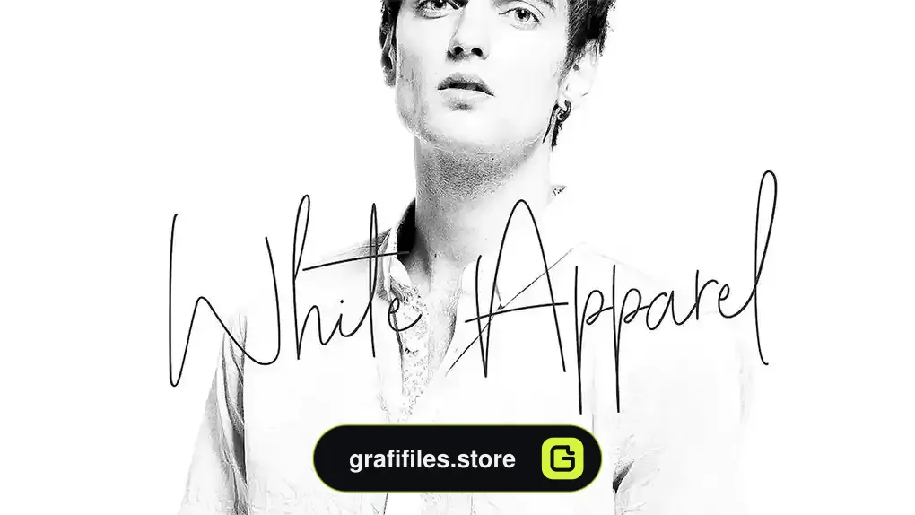 فونت انگلیسی به سبک امضا White Apparel Signature Font