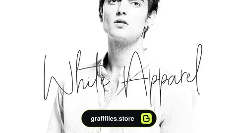 فونت انگلیسی به سبک امضا White Apparel Signature Font