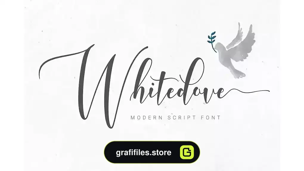 فونت انگلیسی دست نویس Whitedove Modern Script