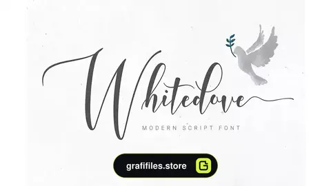 فونت انگلیسی دست نویس Whitedove Modern Script