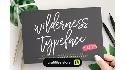 فونت انگلیسی دست نویس Wilderness Typeface
