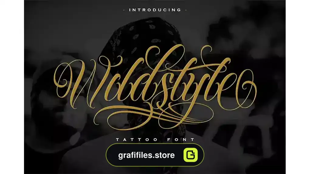 فونت انگلیسی تاتو Wildstyle | Chicano Tattoo Font