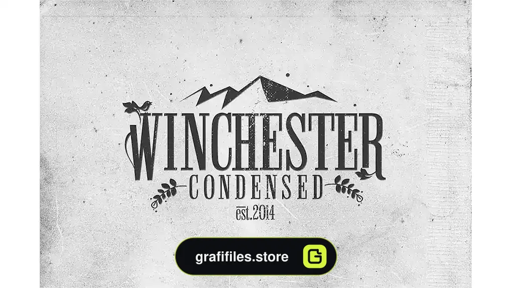 فونت انگلیسی کلاسیک Winchester Condensed Font